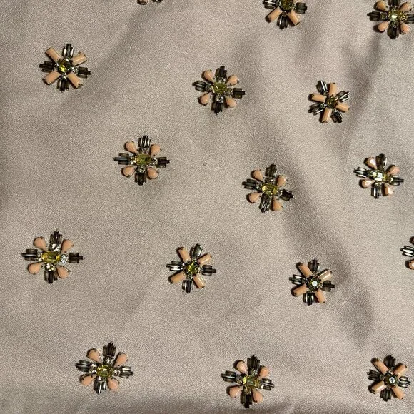 J CREW CAFE CAPRI BEADED EMBELLISHMENT SIZE 8 NWT COLOR BISCUIT - Picture 9 of 16